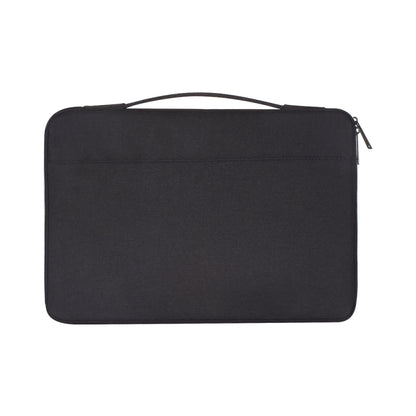 15.4 inch Fashion Casual Polyester + Nylon Laptop Handbag Briefcase Notebook Cover Case, For Macbook, Samsung, Lenovo, Xiaomi, Sony, DELL, CHUWI, ASUS, HP (Black) - 15 inch by PMC Jewellery | Online Shopping South Africa | PMC Jewellery | Buy Now Pay Later Mobicred