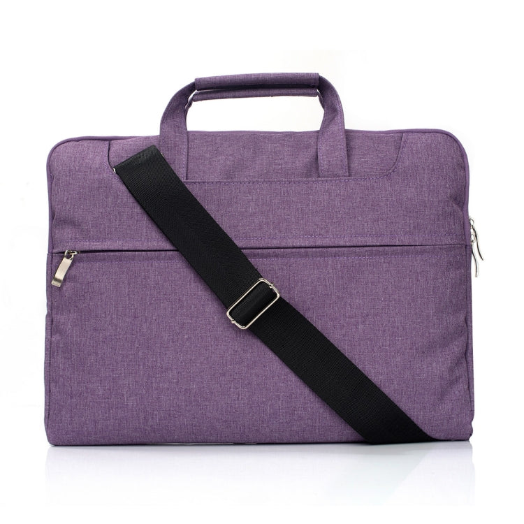 Portable One Shoulder Handheld Zipper Laptop Bag, For 15.4 inch and Below Macbook, Samsung, Lenovo, Sony, DELL Alienware, CHUWI, ASUS, HP (Purple) - 15 inch by PMC Jewellery | Online Shopping South Africa | PMC Jewellery | Buy Now Pay Later Mobicred