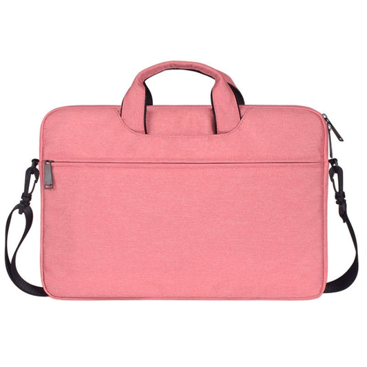 ST01S Waterproof Oxford Cloth Hidden Portable Strap One-shoulder Handbag for 14.1 inch Laptops(Pink) - 14.1 inch by PMC Jewellery | Online Shopping South Africa | PMC Jewellery | Buy Now Pay Later Mobicred