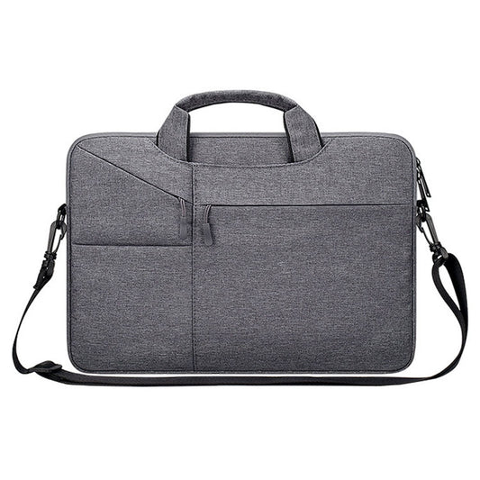 ST02S Waterproof Tear Resistance Hidden Portable Strap One-shoulder Handbag for 15.6 inch Laptops, with Suitcase Belt(Dark Gray) - 15.6 - 17 inch by PMC Jewellery | Online Shopping South Africa | PMC Jewellery | Buy Now Pay Later Mobicred