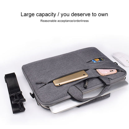 ST02S Waterproof Tear Resistance Hidden Portable Strap One-shoulder Handbag for 15.6 inch Laptops, with Suitcase Belt(Light Grey) - 15.6 - 17 inch by PMC Jewellery | Online Shopping South Africa | PMC Jewellery | Buy Now Pay Later Mobicred