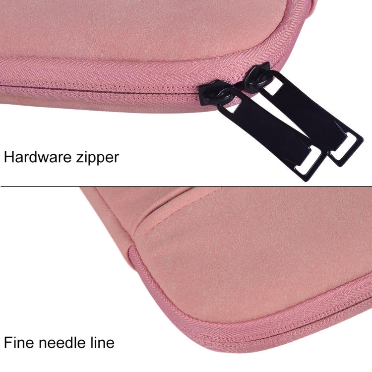 ST06 Waterproof PU Leather Zipper Hidden Portable Strap One-shoulder Handbag for 15.6 inch Laptops, with Suitcase Belt (Pink) - 15.6 - 17 inch by PMC Jewellery | Online Shopping South Africa | PMC Jewellery | Buy Now Pay Later Mobicred