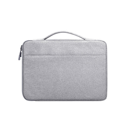 Oxford Cloth Waterproof Laptop Handbag for 14.1 inch Laptops, with Trunk Trolley Strap(Grey) - 14.1 inch by PMC Jewellery | Online Shopping South Africa | PMC Jewellery | Buy Now Pay Later Mobicred