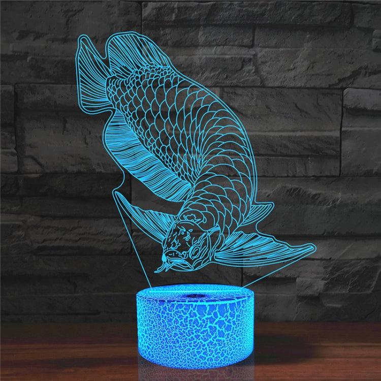 Fish Shape 3D Colorful LED Vision Light Table Lamp, Crack Touch Version - Novelty Lighting by PMC TechLife | Online Shopping South Africa | PMC TechLife | Buy Now Pay Later Mobicred