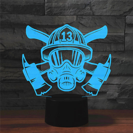 Fire Fighting Shape 3D Colorful LED Vision Light Table Lamp, USB & Battery Version - Novelty Lighting by PMC Jewellery | Online Shopping South Africa | PMC Jewellery | Buy Now Pay Later Mobicred