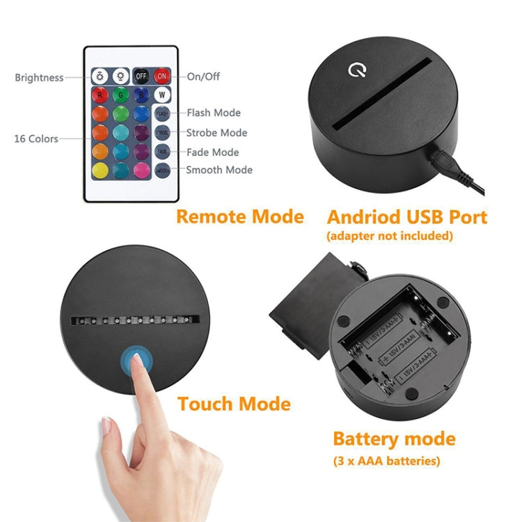 Astronaut Shape 3D Colorful LED Vision Light Table Lamp, Charging Touch Version - Novelty Lighting by PMC TechLife | Online Shopping South Africa | PMC TechLife | Buy Now Pay Later Mobicred