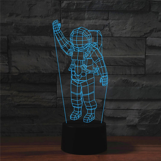 Astronaut Shape 3D Colorful LED Vision Light Table Lamp, Crack Touch Version - Novelty Lighting by PMC Jewellery | Online Shopping South Africa | PMC Jewellery | Buy Now Pay Later Mobicred