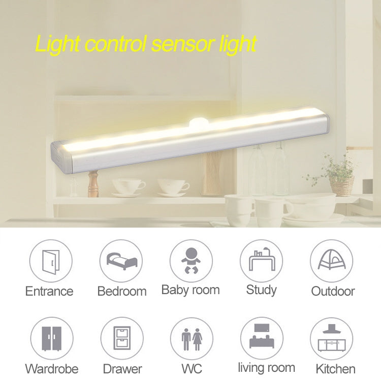 2.8W 40 LEDs Warm White Wide Screen Intelligent Human Body Sensor Light LED Corridor Cabinet Light, USB Charging Version - Sensor LED Lights by PMC TechLife | Online Shopping South Africa | PMC TechLife | Buy Now Pay Later Mobicred