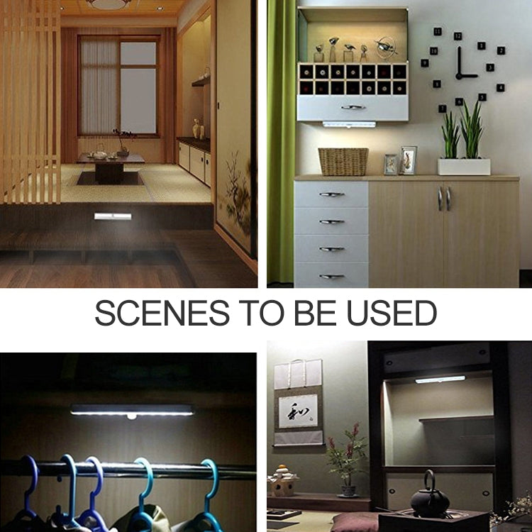 2.8W 40 LEDs Warm White Wide Screen Intelligent Human Body Sensor Light LED Corridor Cabinet Light, USB Charging Version - Sensor LED Lights by PMC TechLife | Online Shopping South Africa | PMC TechLife | Buy Now Pay Later Mobicred