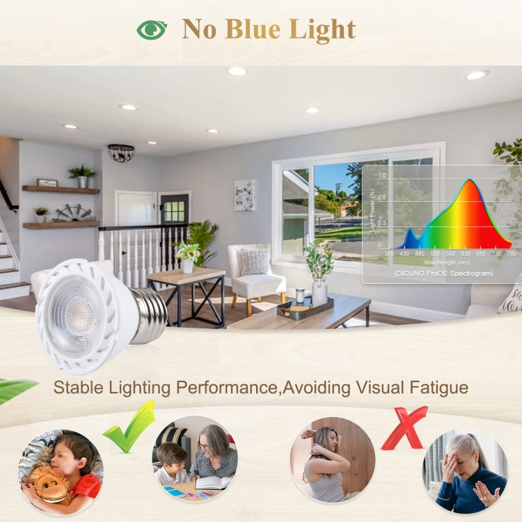 E27-7LED 5W No Strobe LED Spotlight, AC220V (White Light) - LED Blubs & Tubes by PMc TechLife | Online Shopping South Africa | PMc TechLife | Buy Now Pay Later Mobicred