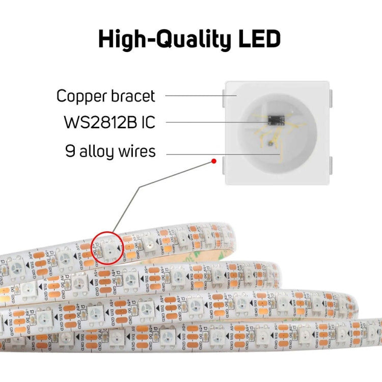 WS2812B 5050 SMD LED RGB Bare Board Rope Light, 30 LED/m, DC 5V, Length: 1m - Bare Board Light by PMC TechLife | Online Shopping South Africa | PMC TechLife | Buy Now Pay Later Mobicred