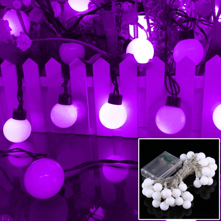 4m LED Decoration Light, 40 LEDs 3 x AA Batteries Powered String Light with 3-Modes, DC 4.5V(Purple Light) - Holiday Lights by PMC TechLife | Online Shopping South Africa | PMC TechLife | Buy Now Pay Later Mobicred