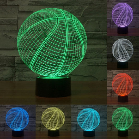 Basketball Style 3D Touch Switch Control LED Light , 7 Color Discoloration Creative Visual Stereo Lamp Desk Lamp Night Light - Novelty Lighting by PMC Jewellery | Online Shopping South Africa | PMC Jewellery | Buy Now Pay Later Mobicred