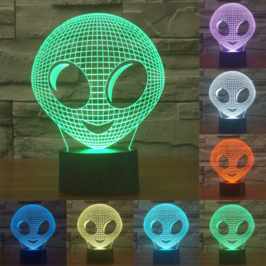 Alien Style 3D Touch Switch Control LED Light , 7 Color Discoloration Creative Visual Stereo Lamp Desk Lamp Night Light - Novelty Lighting by PMC Jewellery | Online Shopping South Africa | PMC Jewellery | Buy Now Pay Later Mobicred