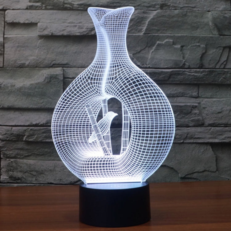 Bird In The Cage Style 3D Touch Switch Control LED Light , 7 Color Discoloration Creative Visual Stereo Lamp Desk Lamp Night Light - Novelty Lighting by PMC TechLife | Online Shopping South Africa | PMC TechLife | Buy Now Pay Later Mobicred