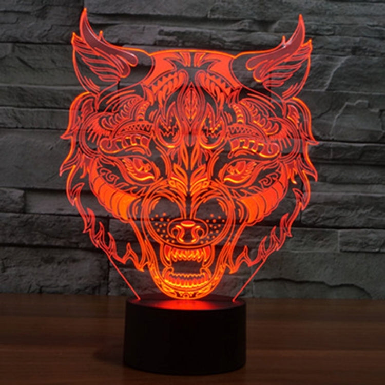 Leopard Shape 3D Touch Switch Control LED Light , 7 Colour Discoloration Creative Visual Stereo Lamp Desk Lamp Night Light - Novelty Lighting by PMC TechLife | Online Shopping South Africa | PMC TechLife | Buy Now Pay Later Mobicred