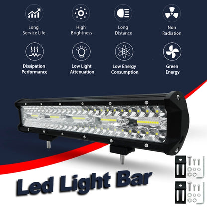 15 inch 75W 7500LM 6000K LED Strip Working Refit Off-road Vehicle Lamp Roof Strip Light - Work Lights by PMC Jewellery | Online Shopping South Africa | PMC Jewellery | Buy Now Pay Later Mobicred