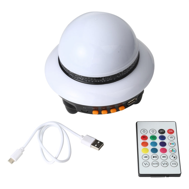 LED Flying Saucer Starry Sky Light Bluetooth Music Star Projection Night Light with Remote Control (Black) - Night Lights by PMc TechLife | Online Shopping South Africa | PMc TechLife | Buy Now Pay Later Mobicred