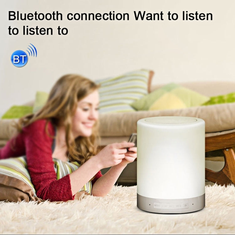 388 Atmosphere Light Music Table Lamp Multifunctional Wireless Bluetooth Speaker , with LED Light & Handle, Support AUX IN & Hands-free Answer & TF Card - Night Lights by PMc TechLife | Online Shopping South Africa | PMc TechLife | Buy Now Pay Later Mobicred