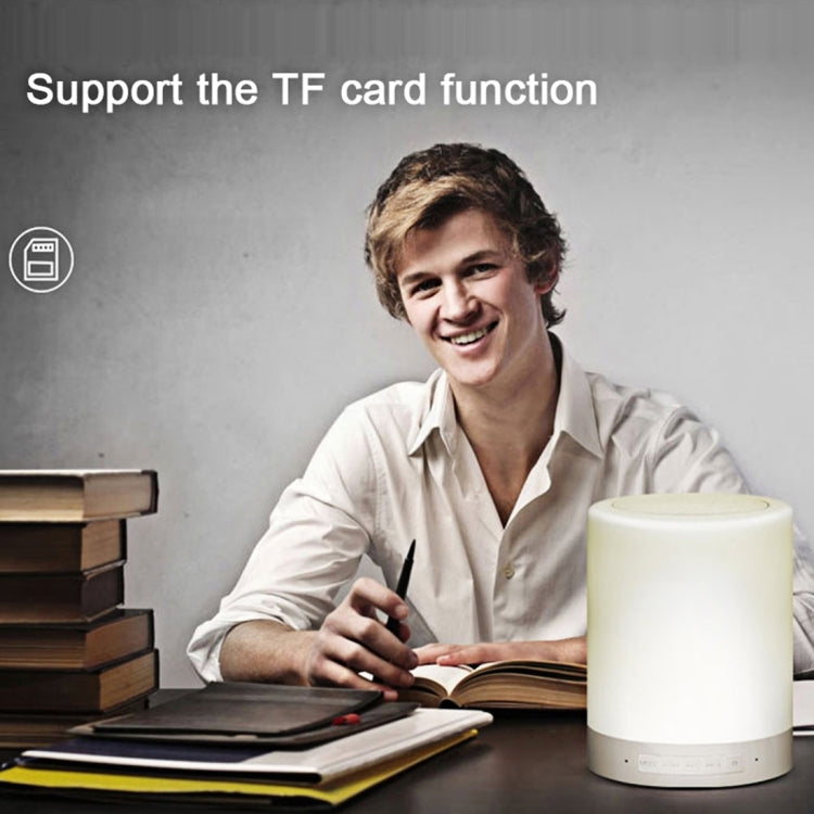388 Atmosphere Light Music Table Lamp Multifunctional Wireless Bluetooth Speaker , with LED Light & Handle, Support AUX IN & Hands-free Answer & TF Card - Night Lights by PMc TechLife | Online Shopping South Africa | PMc TechLife | Buy Now Pay Later Mobicred