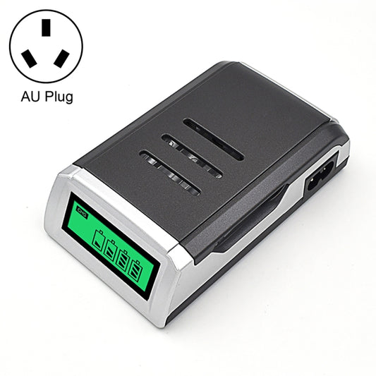 AC 100-240V 4 Slot Battery Charger for AA & AAA Battery, with LCD Display, AU Plug - Charger & Converter by PMC Jewellery | Online Shopping South Africa | PMC Jewellery | Buy Now Pay Later Mobicred