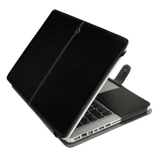 For Macbook Pro 15.4 inch Laptop Crazy Horse Texture Horizontal Flip Leather Case (Black) - MacBook Pro Cases by PMC Jewellery | Online Shopping South Africa | PMC Jewellery | Buy Now Pay Later Mobicred