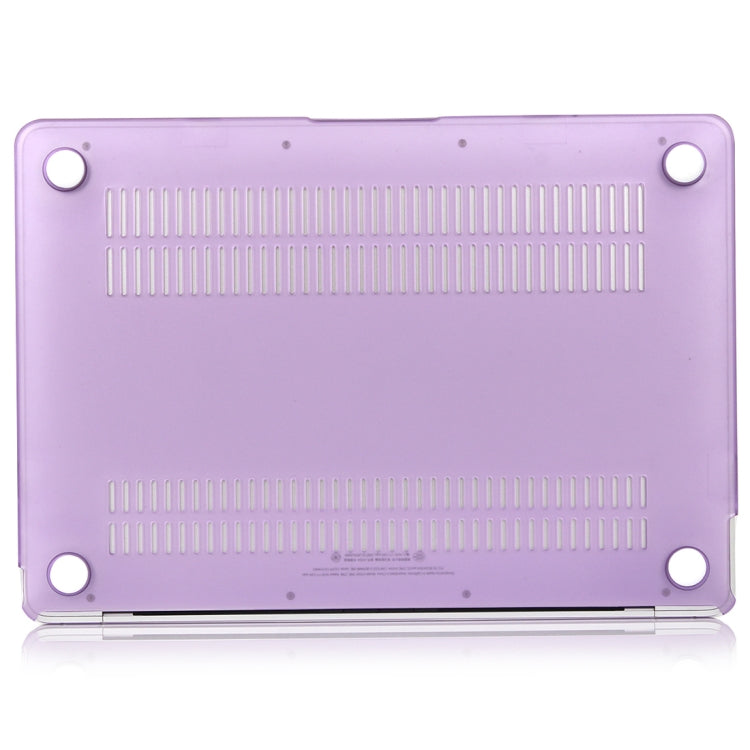 For MacBook Air 13.3 inch A1932 2018 & A2179 2020 & A2337 Laptop Matte Style Protective Case(Purple) - MacBook Air Cases by PMC Jewellery | Online Shopping South Africa | PMC Jewellery | Buy Now Pay Later Mobicred