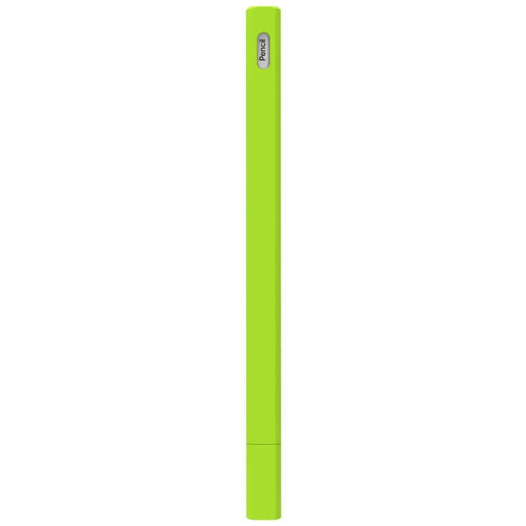 LOVE MEI For Apple Pencil 2 Triangle Shape Stylus Pen Silicone Protective Case Cover(Fluorescent Green) - Pencil Accessories by LOVE MEI | Online Shopping South Africa | PMC Jewellery | Buy Now Pay Later Mobicred