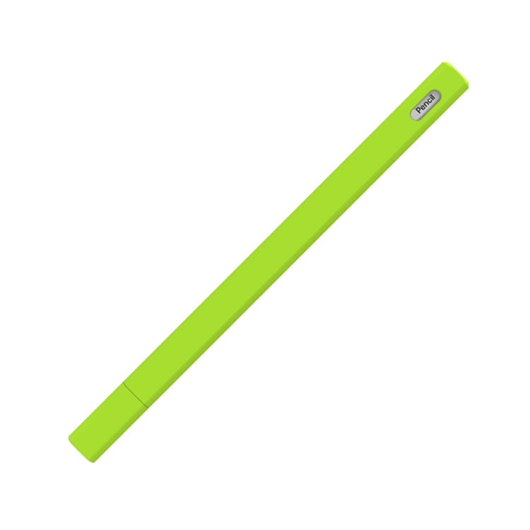 LOVE MEI For Apple Pencil 2 Triangle Shape Stylus Pen Silicone Protective Case Cover(Fluorescent Green) - Pencil Accessories by LOVE MEI | Online Shopping South Africa | PMC Jewellery