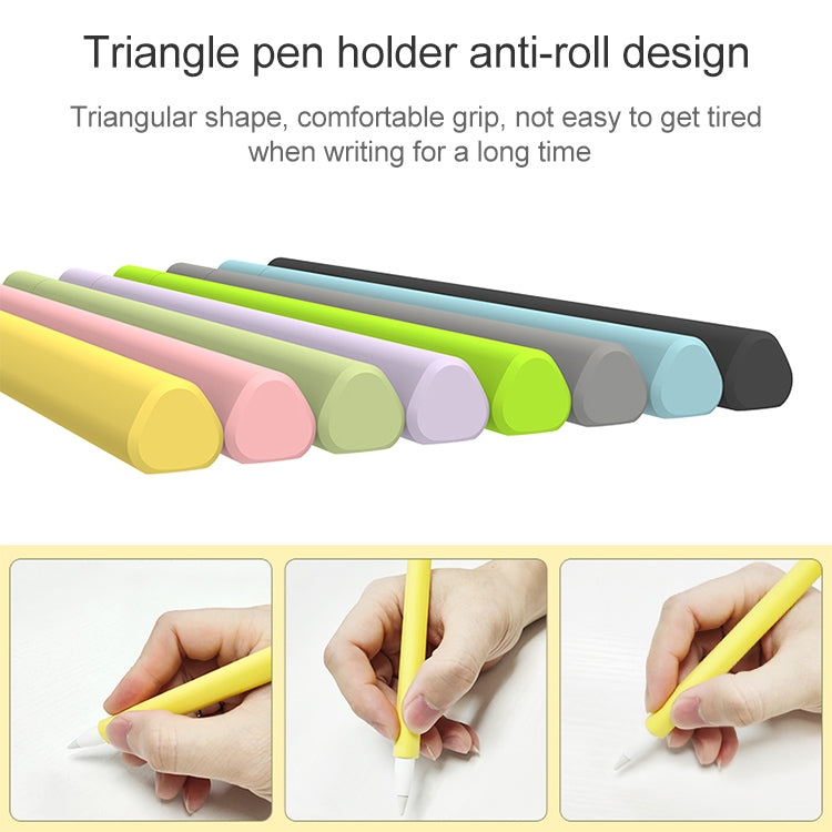 LOVE MEI For Apple Pencil 1 Triangle Shape Stylus Pen Silicone Protective Case Cover (Black) - free shipping - PMC TechLife - Order now!