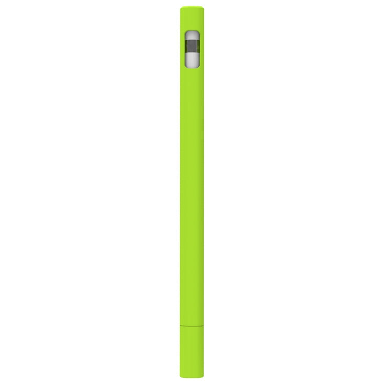 LOVE MEI For Apple Pencil 1 Triangle Shape Stylus Pen Silicone Protective Case Cover (Fluorescent Green) - Pencil Accessories by LOVE MEI | Online Shopping South Africa | PMC Jewellery