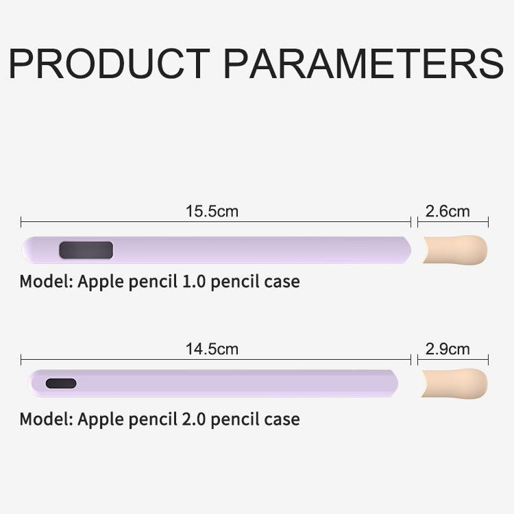LOVE MEI For Apple Pencil 2 Stripe Design Stylus Pen Silicone Protective Case Cover (Pink) - Pencil Accessories by LOVE MEI | Online Shopping South Africa | PMC TechLife | Buy Now Pay Later Mobicred
