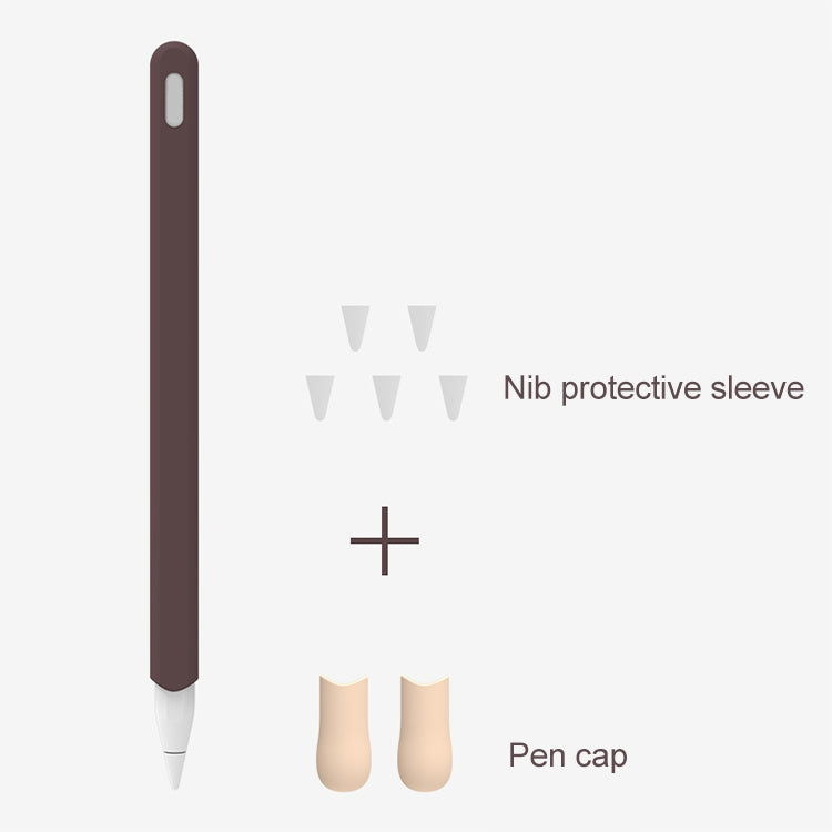 LOVE MEI For Apple Pencil 2 Stripe Design Stylus Pen Silicone Protective Case Cover (Green) - Pencil Accessories by LOVE MEI | Online Shopping South Africa | PMC TechLife | Buy Now Pay Later Mobicred