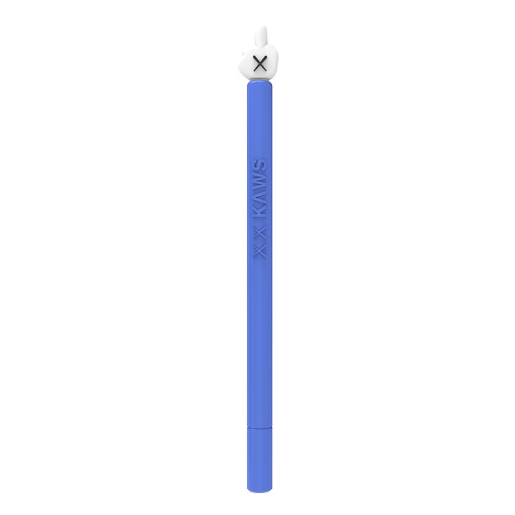 LOVE MEI For Apple Pencil 2 Middle Finger Shape Stylus Pen Silicone Protective Case Cover (Blue) - Pencil Accessories by LOVE MEI | Online Shopping South Africa | PMC Jewellery