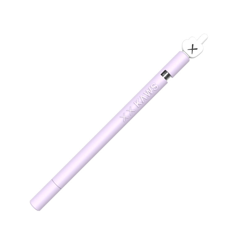 LOVE MEI For Apple Pencil 1 Middle Finger Shape Stylus Pen Silicone Protective Case Cover (Purple) - Pencil Accessories by LOVE MEI | Online Shopping South Africa | PMC Jewellery