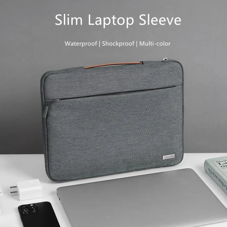 For 13 inch Laptop Zipper Waterproof  Handheld Sleeve Bag (Green) - 13.3 inch by PMC TechLife | Online Shopping South Africa | PMC TechLife | Buy Now Pay Later Mobicred