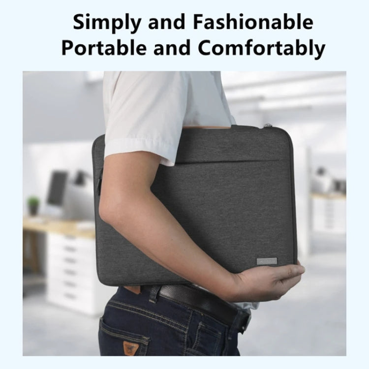 For 13 inch Laptop Zipper Waterproof  Handheld Sleeve Bag (Grey) - free shipping - PMC TechLife - Order now!