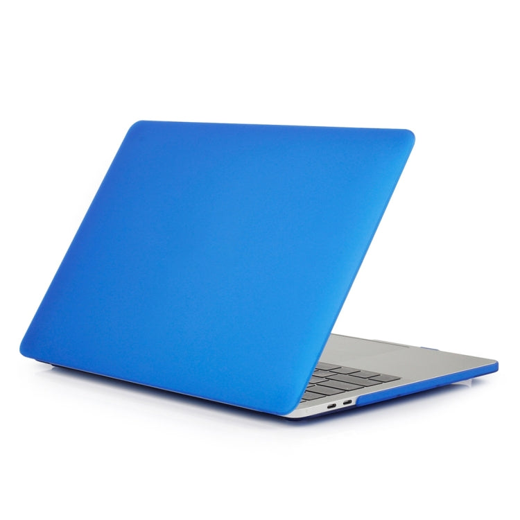 ENKAY Hat-Prince 2 in 1 Frosted Hard Shell Plastic Protective Case + US Version Ultra-thin TPU Keyboard Protector Cover for 2016 New MacBook Pro 15.4 inch with Touchbar (A1707)(Dark Blue) - MacBook Pro Cases by ENKAY | Online Shopping South Africa | PMC Jewellery | Buy Now Pay Later Mobicred