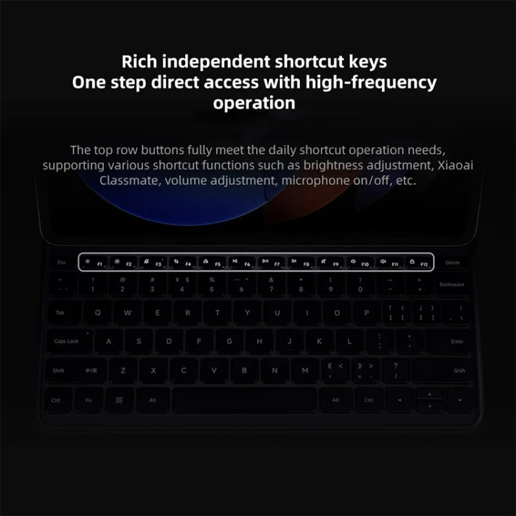 Original For Xiaomi Pad 6S Pro Keyboard Protective Leather Case (Black) - free shipping - PMC TechLife - Order now!