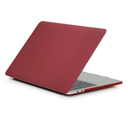 Laptop Frosted Style PC Protective Case for MacBook Pro 15.4 inch A1990 (2018)(Wine Red) - MacBook Pro Cases by PMC Jewellery | Online Shopping South Africa | PMC Jewellery | Buy Now Pay Later Mobicred