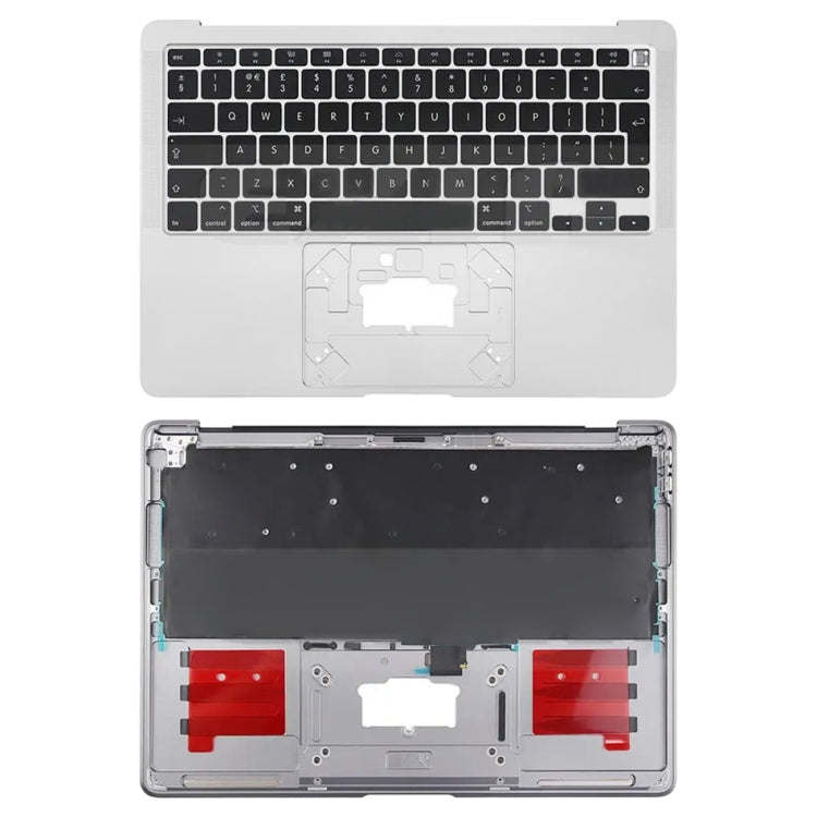 For Macbook Air 13 A2179 2020 C-side Cover + UK Edition Key Board(Silver) - Bottom Cover by PMC TechLife | Online Shopping South Africa | PMC TechLife