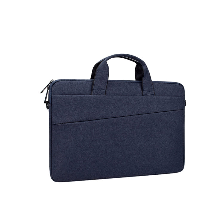 ST03S 15.4 inch Double Side Pockets Wearable Oxford Cloth Soft Handle Portable Laptop Tablet Bag(Navy Blue) - 15 inch by PMC Jewellery | Online Shopping South Africa | PMC Jewellery | Buy Now Pay Later Mobicred