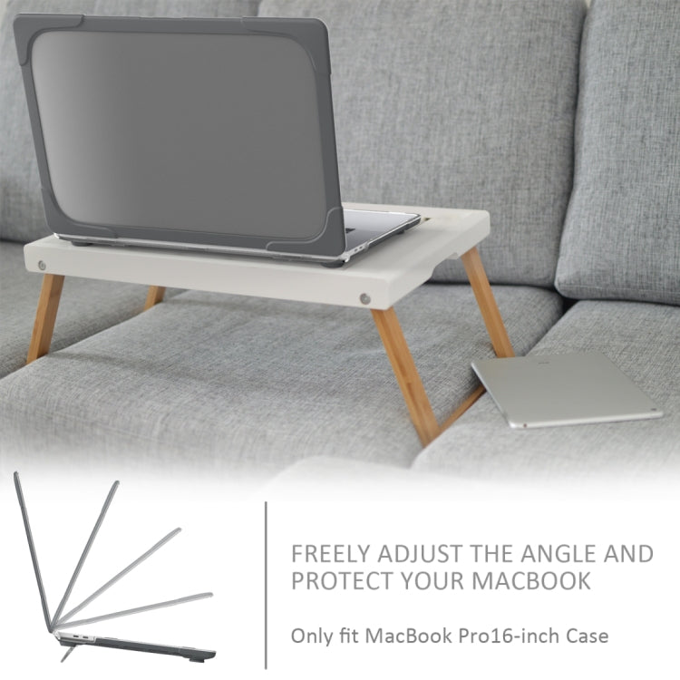 For MacBook Pro 16 inch A2141 (2019) PC + TPU Two Colors Laptop Protective Case(Grey) - MacBook Pro Cases by PMC Jewellery | Online Shopping South Africa | PMC Jewellery | Buy Now Pay Later Mobicred