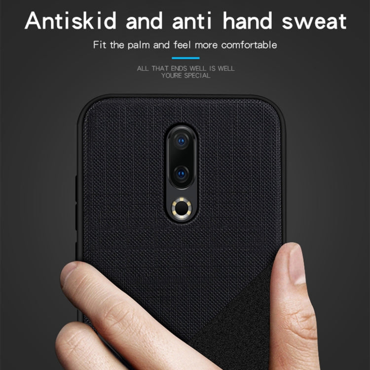 MOFI Shockproof TPU + PC + Cloth Pasted Case for Meizu 16 (Blue) - Meizu by MOFI | Online Shopping South Africa | PMC Jewellery | Buy Now Pay Later Mobicred