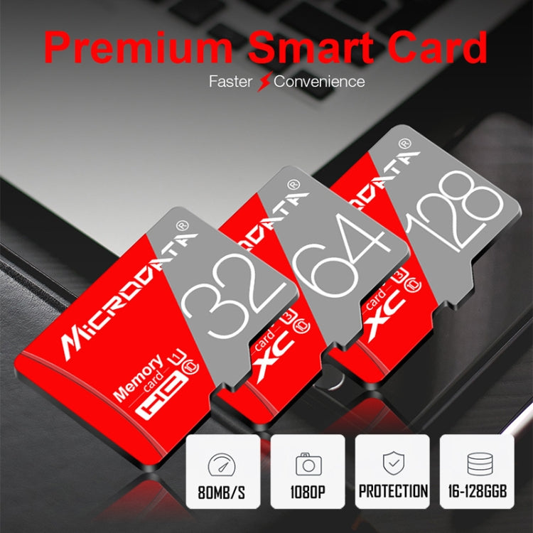 MICRODATA 256GB Class10 Red and Grey TF(Micro SD) Memory Card - Micro SD Card by MiCRODATA | Online Shopping South Africa | PMC Jewellery | Buy Now Pay Later Mobicred