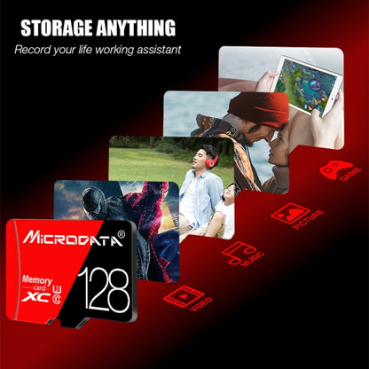 MICRODATA 128GB High Speed U3 Red and Black TF(Micro SD) Memory Card - Micro SD Card by MiCRODATA | Online Shopping South Africa | PMC Jewellery | Buy Now Pay Later Mobicred