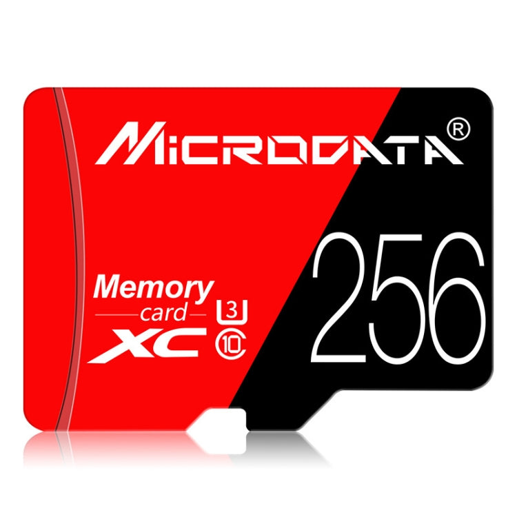 MICRODATA 256GB U3 Red and Black TF(Micro SD) Memory Card - Micro SD Card by MiCRODATA | Online Shopping South Africa | PMC Jewellery | Buy Now Pay Later Mobicred