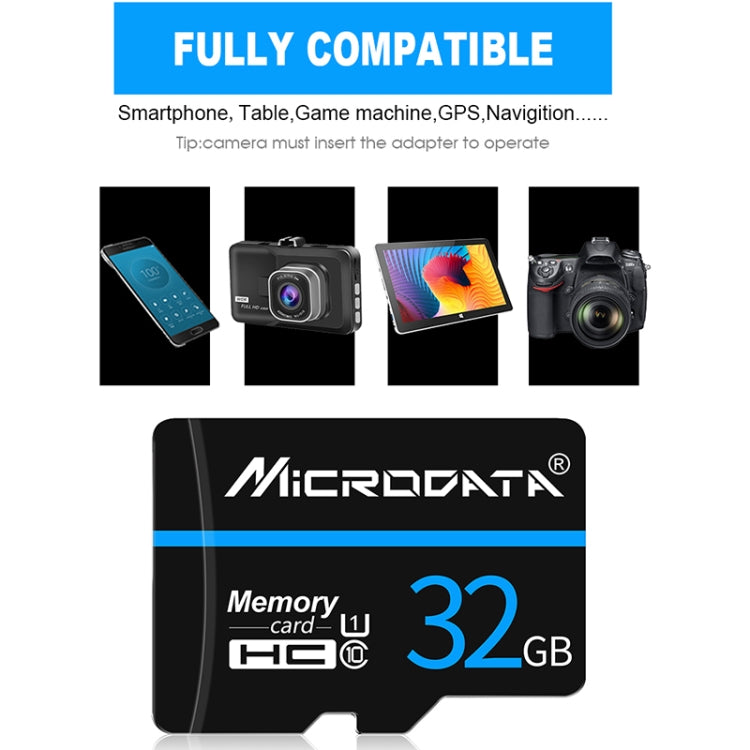 MICRODATA 128GB U3 Blue Line and Black TF(Micro SD) Memory Card - Micro SD Card by MiCRODATA | Online Shopping South Africa | PMC Jewellery | Buy Now Pay Later Mobicred