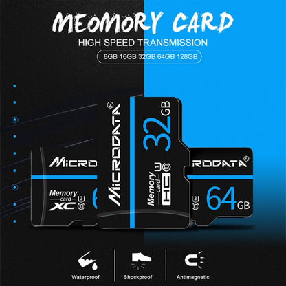 MICRODATA 128GB U3 Blue Line and Black TF(Micro SD) Memory Card - Micro SD Card by MiCRODATA | Online Shopping South Africa | PMC Jewellery | Buy Now Pay Later Mobicred