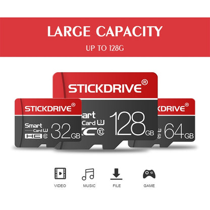 STICKDRIVE 128GB U3 White Line Red and Black TF(Micro SD) Memory Card - Micro SD Card by STICKDRIVE | Online Shopping South Africa | PMC Jewellery | Buy Now Pay Later Mobicred